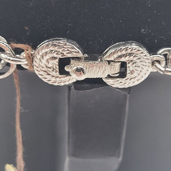 VTG Monet Silver Necklace Suzette #4721 with tag - Picture 4 of 9